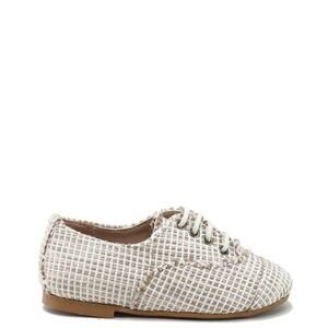 Papanatas Taupe Weave Lace Oxford Boys Dress Shoes